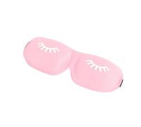 Máscara para dormir 3D belleza pestañas dormir máscara de ojos sombra de ojos ayuda para dormir viaje fuera de casa ojos descanso relajante ojo cuidado de la salud (rosa)