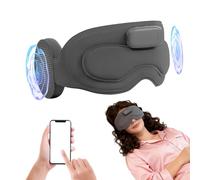 Máscara para Dormir Bluetooth, Auriculares para Dormir 3D con Temporizador, Antifaz para Dormir APP, Unisex, Gel para Frío y Calor, para Viajes/Siesta/Yoga/Meditación, 100% Opaca (Gris)