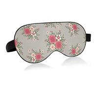 Máscara para dormir colorida corona de rosas cubierta de sombra de ojos de noche suave comodidad venda para los ojos bloqueo de luz correa ajustable para hombres y mujeres