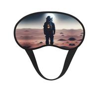 Máscara para dormir con borde negro satinado Exploration para una comodidad óptima y bloqueo de la luz