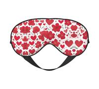 Máscara para dormir con corazón rojo para el día de San Valentín, máscara opaca para dormir, máscara de ojos cómoda para dormir, para viajes, meditación y siesta
