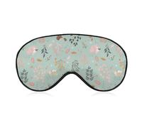 Máscara para dormir con diseño de animales del bosque, zorro, ciervo, ardilla, conejo, con correa ajustable, cómoda y suave, ayuda para dormir, antifaz que bloquea la luz