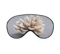 Máscara para dormir con diseño de cono de pino de acuarela para mujeres y hombres, correa ajustable, cubierta de ojos vendados para viajes, yoga, siesta, trabajo