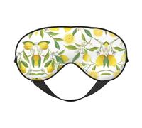 Máscara para dormir con diseño de limones tropicales frescos, máscara opaca para dormir, cómoda máscara de ojos para dormir para viajes, meditación y siesta