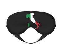 Máscara para dormir con diseño de mapa de la bandera de Italia, 10 unidades, correa ajustable, suave, para mujeres, hombres, viajes, trabajo y hogar