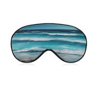 Máscara para dormir con diseño de paisaje marino original de Turquoise Beach Máscara para dormir con diseño de paisaje marino original de Turquoise Beach que bloquea la luz, cubierta para ojos con cor