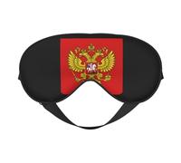 Máscara para dormir con emblema nacional de Rusia Máscara para dormir con emblema nacional de Rusia Correa ajustable Máscara para ojos suave para mujeres Hombres Viajes Trabajo Hogar
