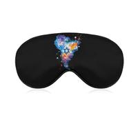 Máscara para dormir con estampado de acuarela de mapa de Israel, antifaz para bloquear la luz, con correa ajustable para mujeres y hombres