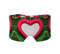 Máscara para dormir con estampado de amor para el día de San Valentín, transpirable, ajustable, mantiene el calor, sombreado, ayuda cómoda