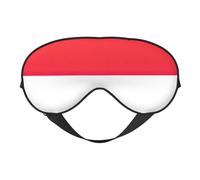 Máscara para dormir con estampado de bandera de Indonesia, venda nocturna para los ojos, cubierta suave para mujeres y hombres, para viajes, siesta y meditación