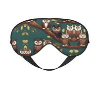 Máscara para dormir con estampado de búho mágico que bloquea la luz, cubierta suave y transpirable, para dormir, viajes, siesta en casa