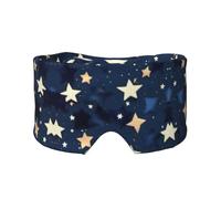 Máscara para dormir con estampado de cielo y estrellas, color azul marino, suave y cómoda, para hombres y mujeres