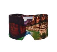 Máscara para dormir con estampado de Grand Canyon, transpirable, ajustable, mantiene el calor, sombreado, ayuda cómoda