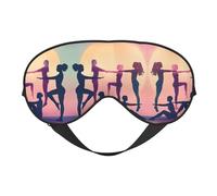 Máscara para dormir con estampado de juego de gimnasia, venda nocturna, cubierta suave para sombra de ojos para mujeres y hombres, para viajes, siesta y meditación