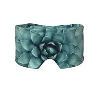 Máscara para dormir con estampado de plantas suculentas, fundas suaves para los ojos, antifaz con bloqueo de luz para viajes, yoga y siesta