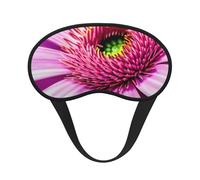 Máscara para dormir con estampado de plantas tropicales de flores rosas, para adultos, cómoda, para viajes, camping, bloqueo de luz, cubierta para siesta