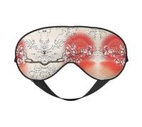 Máscara para dormir con estampado de reflejo solar, venda nocturna, cubierta suave para sombra de ojos para mujeres y hombres, para viajes, siesta y meditación