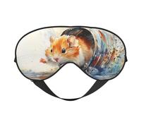 Máscara para dormir con estampado de topo en un tarro con correa ajustable, cómoda cubierta para los ojos para viajes, yoga, siestas, dormir y relajarse