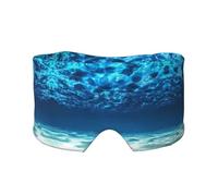 Máscara para dormir con estampado de vista al océano, fundas suaves para los ojos, antifaz con bloqueo de luz para viajes, yoga y siesta