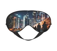 Máscara para dormir con estampado del puente de Brooklyn que bloquea la luz, vendas de moda para mujeres y hombres, avión o siesta