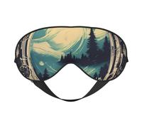 Máscara para dormir con estampado Not All Who Wander are Lost, máscara de ojos suave con correa ajustable para dormir, viajar y relajarse