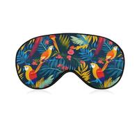 Máscara para dormir con forma de pájaro loro BlockLight, cómoda máscara para dormir por la noche, ultraligera, para viajes, para mujeres y hombres