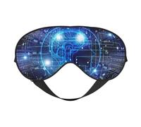 Máscara para dormir con inteligencia artificial, bloqueo de luz, perfecta para viajes, yoga, siesta, correa totalmente ajustable