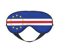Máscara para dormir con la bandera de Cabo Verde, antifaz para dormir, bloqueador de luz, antifaz para dormir, suave, sin presión, con correa elástica para viajes, oficina, siesta, yoga.