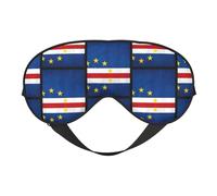 Máscara para dormir con la bandera de Cabo Verde, con bloqueo de luz, suave sin presión con correa elástica para el hogar, viajes, oficina, siesta, yoga.