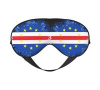 Máscara para dormir con la bandera de Cabo Verde, con bloqueo de luz, suave sin presión con correa elástica para el hogar, viajes, oficina, siesta, yoga.