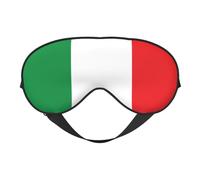 Máscara para dormir con la bandera de Italia, 10 unidades, correa ajustable, suave, para mujeres, hombres, viajes, trabajo y hogar