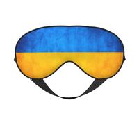 Máscara para dormir con la bandera de Ucrania, máscara opaca para dormir, máscara de ojos cómoda para dormir para viajes, meditación y siesta