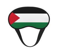 Máscara para dormir con la bandera del Estado de Palestina, máscara de ojos suave y transpirable, diseño de banda elástica adecuada para viajes y camping.