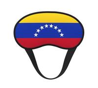 Máscara para dormir con los ojos vendados con la bandera de Venezuela, 100 % bloqueo de luz para dormir, máscara de ojos con correa ajustable