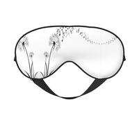 Máscara para dormir con notas musicales voladoras botánicas, máscara de ojos para dormir, correa totalmente ajustable para mujeres y hombres