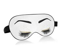 Máscara para dormir con pestañas y ojos para mujer, antifaz para dormir con tira elástica para mujer y hombre