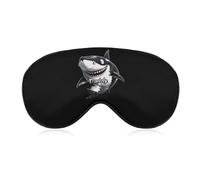Máscara para dormir Daddy Shark con bloqueo de luz, antifaz para los ojos con correa ajustable para mujeres y hombres