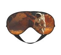 Máscara para dormir de astronauta explorando Marte, máscaras de ojos para dormir de doble cara, máscaras para dormir para mujeres y hombres, cubiertas opacas para dormir, viajes