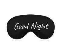 Máscara para dormir de buenas noches, divertida máscara para dormir con correa ajustable, suave máscara para dormir para bloquear las luces
