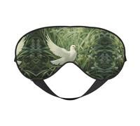 Máscara para dormir de hierba y paloma, ajustable, transpirable, a la moda, para una experiencia de sueño cómoda