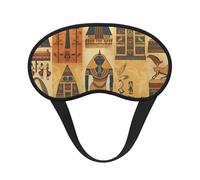 Máscara para dormir de la serie Tribu del Antiguo Egipto para mujeres y hombres, antifaz para dormir con bloqueo de luz y correa elástica, antifaz para dormir en vuelo, suave y transpirable, para do