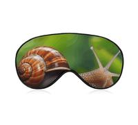 Máscara para dormir de lado, sin animales salvajes, con diseño de caracol, ideal para viajes, vuelos y trabajo.