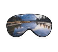 Máscara para dormir de lado. Vista magnífica en Banff. Protección para los ojos para viajes, vuelos y trabajo.