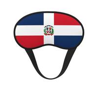 Máscara para dormir de República Dominicana, máscara de ojos suave y transpirable, diseño de banda elástica adecuada para viajes y camping.