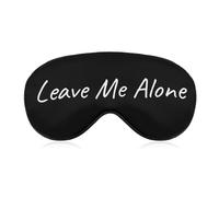 Máscara para dormir "Déjame en paz", divertida máscara para los ojos con vendaje para adultos, ajustable, suave, para hombres y mujeres, para viajes, juegos de siesta