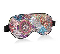 Máscara para dormir figura étnica Tribal cubierta de sombra de ojos de noche suave comodidad venda bloqueo luz correa ajustable para hombres y mujeres