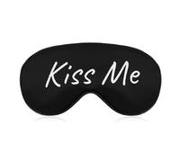 Máscara para dormir Kiss Me, divertida máscara para dormir con correa ajustable, suave máscara para dormir que bloquea las luces