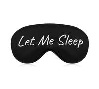 Máscara para dormir Let Me Sleep, divertida máscara para dormir, elástica, opaca, para dormir toda la noche, para viajes y siestas