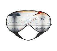 Máscara para dormir ligera con fórmula matemática, suave y transpirable, para dormir, viajes, siesta en casa