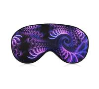 Máscara para dormir nocturna, BlockLight suave para sombra de ojos, cómoda funda para máscara de ojos para dormir en avión, viajes, yoga, siesta, compatible con Trippy Abstract Purple Tie Dye